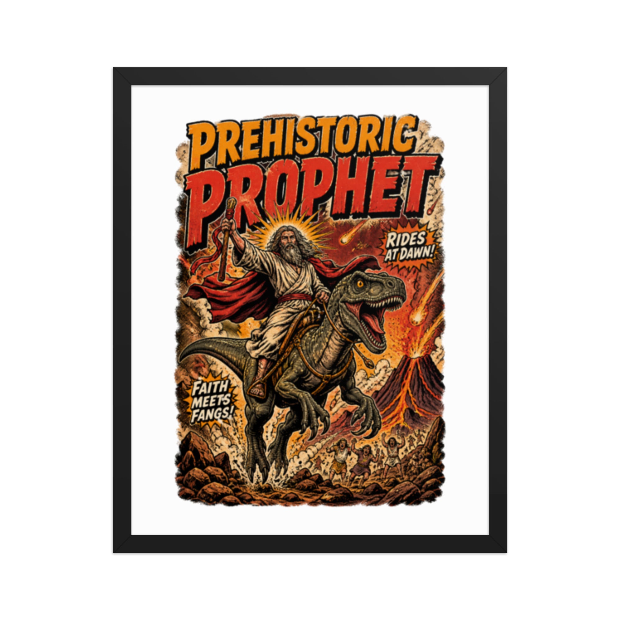 Prehistoric Prophet Framed Poster